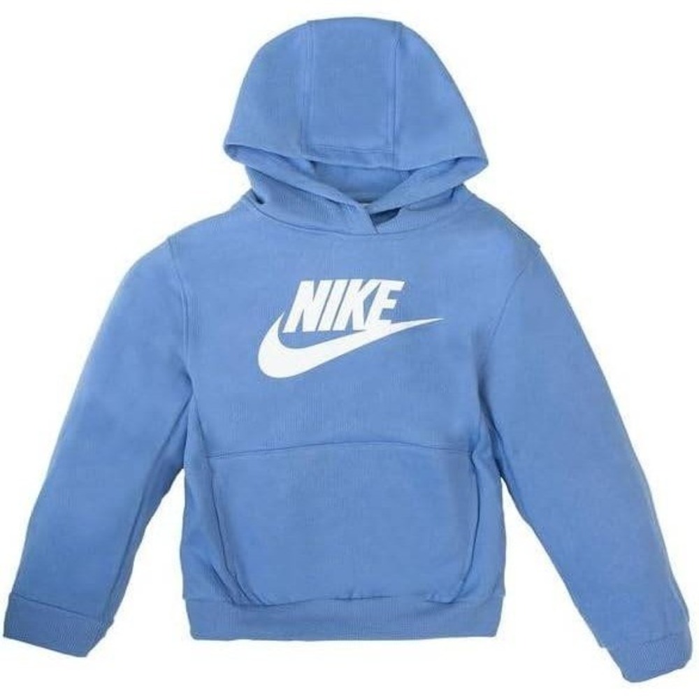 Nike Polar Hoodie Boys Size 7 Blue New 86L094-BGZ Futura Logo Pullover